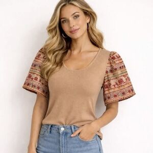 Dolan Embroidered Top